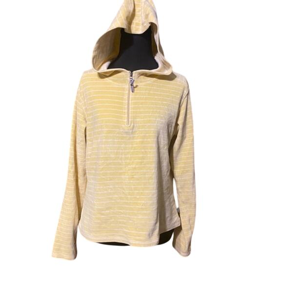 The North Face Sweaters - The North Face Yellow stripe Quarter-Zip Fleece Sweater large A5 series women’s